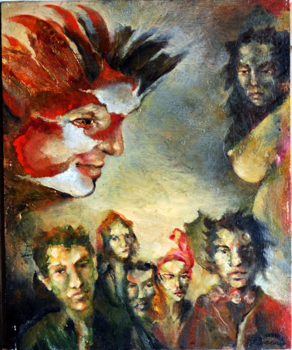demented minded crowd.. by John Biro